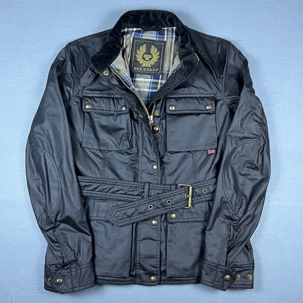 Belstaff Roadmaster 2012 Waxed Cotton Field Jacket IT 46 US 36 Mens Moto Biker